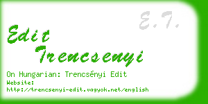 edit trencsenyi business card